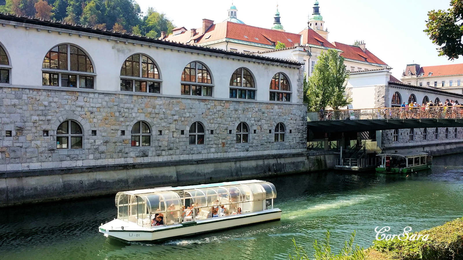 In navigazione sulla Ljubjanica.